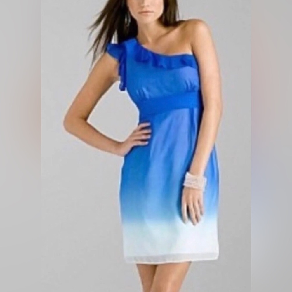 Gianni Bini one shoulder silk dress